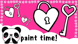 Coloring Sheets for Kids Coloring Glitter Heart Lock FREE PRINTABLE Bubie Toy Art