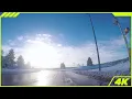 Bright Snowy Midday Drive Through Highlands Ranch to Castle Pines