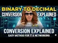 Binary to Decimal Conversion The Key to IP Addresses Networking