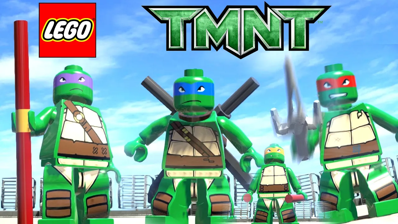 3D Mobile BAXTER ROBOT RAMPAGE - Lego Teenage Mutant Ninja Turtles 79105 Animated Review. 