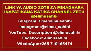 audio zote za mihadhara hizi hapa