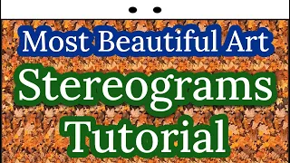 How To See Stereograms Tutorial Parallel Vision