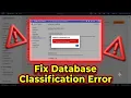Fix Database Classification PaaS or SaaS Error in Cloud Platforms