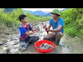 Fishing skills, survival fishing, natural fishing with the smart boy