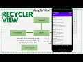 RecyclerView and VM Android Basics 021