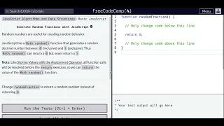 Lesson 105 Basic JavaScript Generate Random Fractions with JavaScript