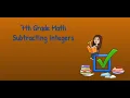7th Grade Math Subtracting Integers