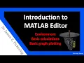 1 Introduction to MATLAB Editor