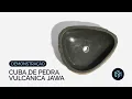 Cuba de Banheiro Pedra Vulcânica Rústica Apoio até 40 cm (Jawa) Video do produto Cuba de Banheiro Pedra Vulcânica Rústica Apoio até 40 cm (Jawa)