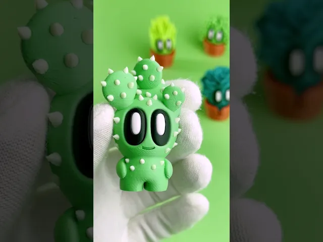Blob Plants - Mini Plant Collectible Art Toy with Pot Container video thumbnail