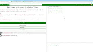 Basic JavaScript Understanding Boolean Values freeCodeCamp