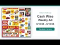 Cash Wise Weekly Ad 26 - 26 Best Deals