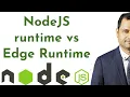 nodejs runtime vs edge runtime demo using nextjs api route