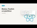 React JS Redux - Web development basic Series Redux Toolkit createSlice