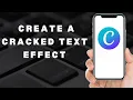 How to Create a Cracked Text Effect in Canva 2025