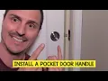 how to install a handle on a pocket door AMAZON LINK