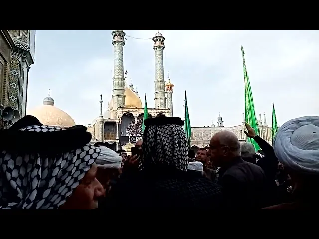 ⁣یوم وفاة السيدة فاطمة المعصومة سلام الله عليها 10ربیع الثانی 1443ھ۔ :موکب النجف الاشرف قم