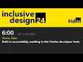 Built-in accessibility auditing in the Firefox developer tools Marco Zehe 2019