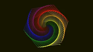 Make a very beautiful design using python Pydroid 3 cool