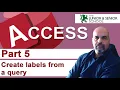 Part 5 Creating Labels Microsoft Access Cambridge IGCSE ICT 0417