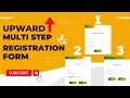 Multi-step Registration form with HTML JavaScript CSS