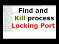 Find and Kill process locking port 9200 on Mac OS X macOS