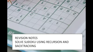 Sudoku Solver Tutorial Solve Sudoku Puzzles using Backtracking and Recursion in Java