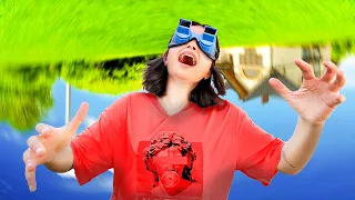 عشت بالمقلوب لمدة 24 ساعة مع اصعب نظارات 