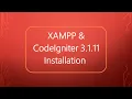 XAMPP And Codeigniter 3 1 11 Installation