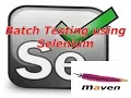 Selenium Lesson 40 Create Selenium Test Batches and Run Selenium Project G C Reddy