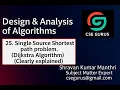 25 Single Source Shortest path problem and Dijkstra Algorithm