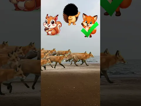 Guess the Animal Part 2 fox Squirrel hadgehog #sankatmochanvlog #animals #sea #shorts #viralshorts