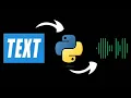 Text to Speech using PYTTSX3 in python