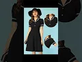 Allegra K Vintage Midi Dress Peter Pan Collar Work Dress Review Amazon
