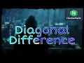 Diagonal Difference C Hindi Easy Hacker Rank Solution
