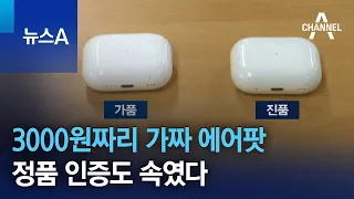 3000원짜리 가짜 에어팟 정품 인증도 속였다 뉴스A 