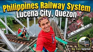 Riding Trains in the Philippines! (Surprising Discovery in Quezon)