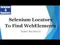 How To Use Selenium Locators To Find WebElements 41