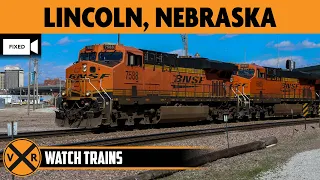 Lincoln Nebraska USA LIVE Train Camera Fixed View - East