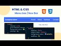 Simple Navigation Bar using html CSS using Flex or Grid 100 days 100 s Day