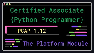 PCAP 1 12 - The Platform Module