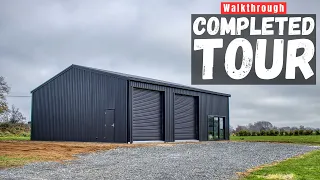 Epic Finished Wide Span Shed Done Right