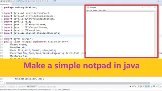 How to make simple notepad application in java programmer land simple java project