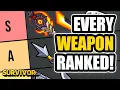 BEST WORST SURVIVOR IO WEAPONS TIER LIST