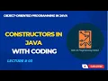 Constructor in java Types of Constructors Hindi Urdu tech programming school