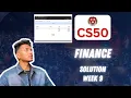 CS50 PSet 9 - Finance Walkthrough Step by Step for Beginners