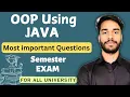 OOP Using Java Important Questions Important Topics Semester Exam