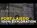 Elden Ring Fort Laiedd 100 Exploration Walkthrough All Items Secrets