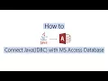 Connect Java and Ms Access Database using UcanAccess