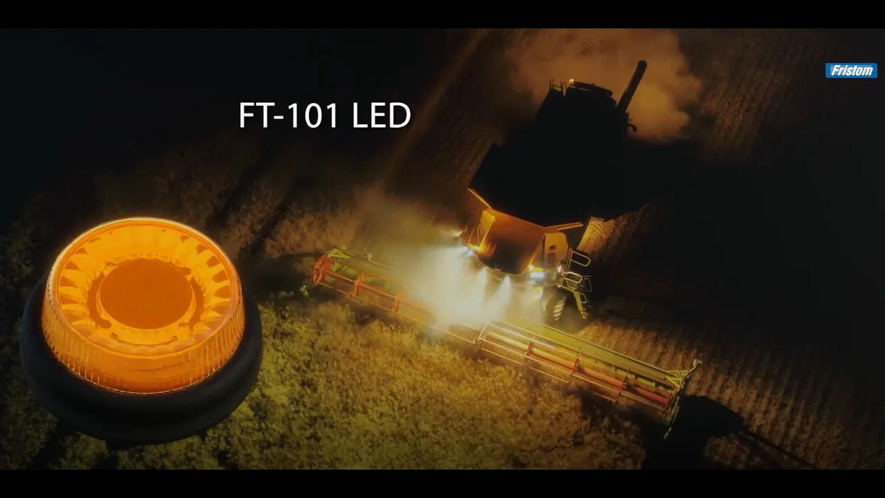 Video: R65 LED zwaailamp, single flash, DIN-opsteek, 12-24V| S10ZL421